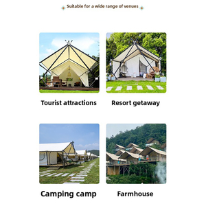 Carpa Impermeable <span class=keywords><strong>de</strong></span> Lujo para Exteriores, Grande, <span class=keywords><strong>de</strong></span> Una Habitación, para Campamentos, Casas <span class=keywords><strong>de</strong></span> Campo y Casas <span class=keywords><strong>de</strong></span> Vacaciones, para Uso en Todas las Estaciones - Product Image 4