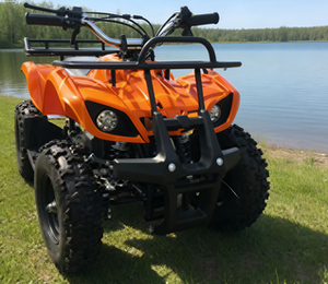 Motocicleta de Gasolina de 2 Tiempos para Jóvenes, Vehículo Todoterreno Mini de <span class=keywords><strong>50cc</strong></span> con Cadena para Niños, ATV de Carreras de 40 km/h - Product Image 4
