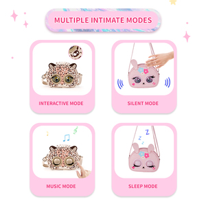 Sac à bandoulière 3D intelligent interactif étanche pour femme, nouveau design, fermeture éclair, portable, motif dessin animé - Product Image 3