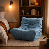 Chaise de jeu LED RGB, design ergonomique, hauteur réglable, vérin à gaz 2 étapes, siège pivotant minimaliste en velours, repose-pieds, garantie 3 ans