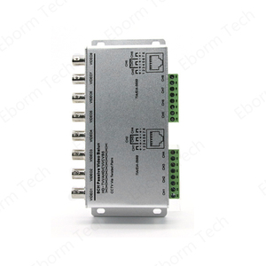 Balun de Video Pasivo de 8 Canales, Balun Múltiple de 8 Puertos HD-TVI AHD CIV CVBS CCTV a través de <span class=keywords><strong>Pares</strong></span> Trenzados - Product Image 4