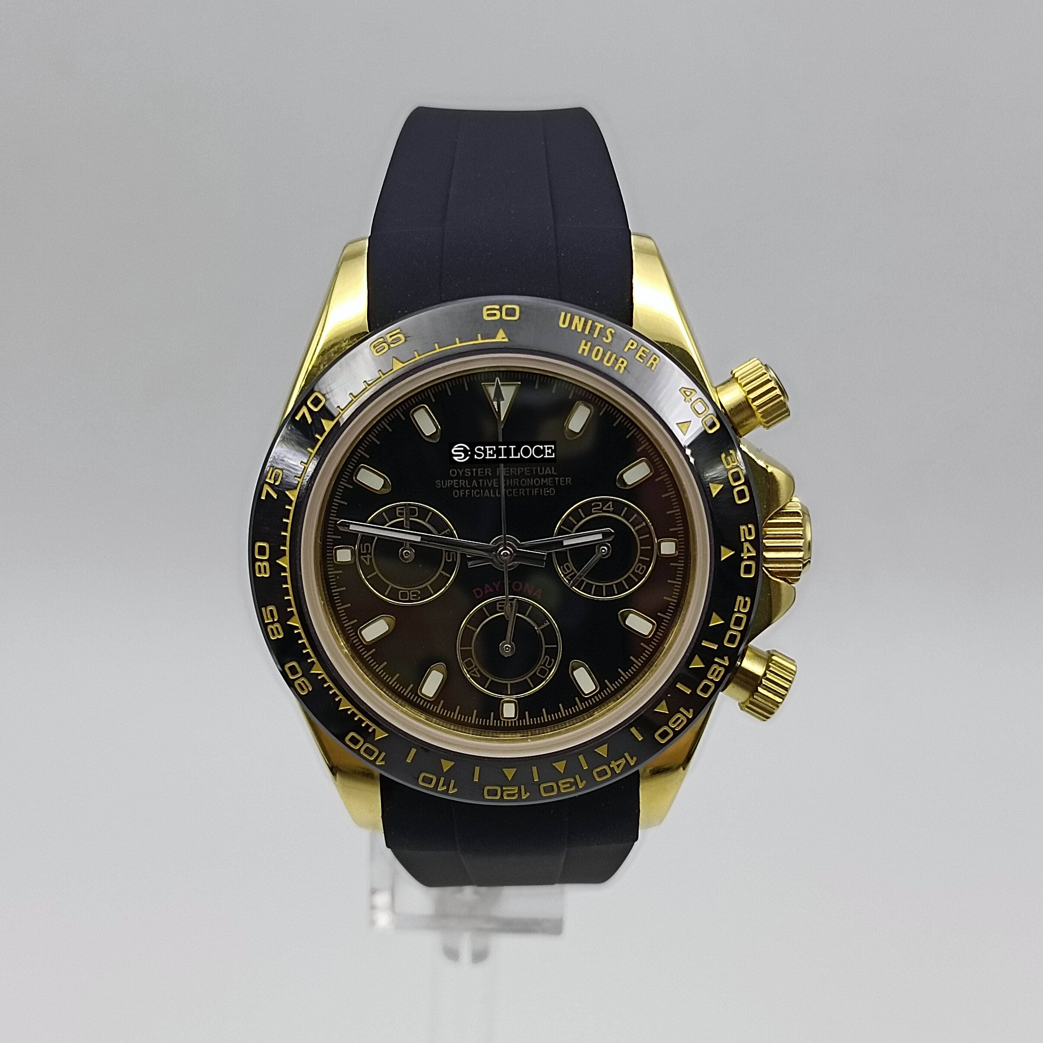 Gold Case+Black Dial