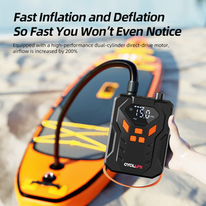 Pompe à air rapide CYCLAMI Q4 pour gonflage et dégonflage, 12000mAh, 20PSI, poignée robuste, portable, écran HD, arrêt automatique, <span class=keywords><strong>gonfleur</strong></span> SUP - Product Image 1