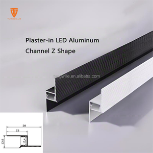 Luce di profilo a LED in alluminio T5 due in uno senza intonacatura per la decorazione del soffitto del soggiorno luce d'angolo luminosa - Product Image 5