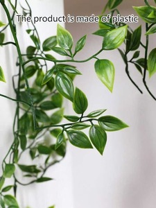 Para <span class=keywords><strong>Amazon</strong></span> Cross-Border 1,8 M Datura Hoja falsa decorativa Caliente Verde Ratán Simulación Vid Planta artificial Verde - Product Image 5
