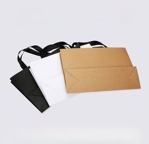 Bolsa de Papel Kraft de Lujo Personalizada, Impresión Digital, Embalaje Reciclable para Ropa, Zapatos, Peluches, Calcetines, Logotipo Personalizado, Colores, Cinta - Product Image 2