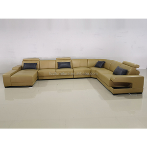 リビングルームレザー家具モダンシッティングルーム断面ソファ収納寝椅子 - Product Image 3