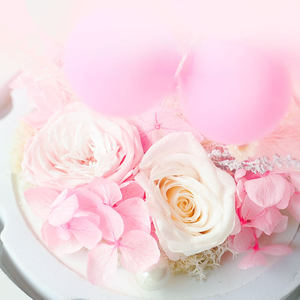 Regalo de Navidad PARA EL Día de San Valentín, adornos de globos de confesión personalizados, cúpula de cristal eterna, flor preservada, rosa con luz Led - Product Image 4