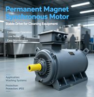 Motor Listrik Magnet Permanen Efisiensi Tinggi 15Kw Direct Drive untuk Kipas dengan Segel IP65 Motor Listrik Sinkron Motor PMSM