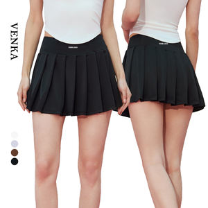 Falda deportiva de Golf con cintura en forma de V alta plisada para mujer, ropa deportiva 2 en 1, tenis con bolsillo, falda de Yoga para chica, pantalones cortos - Product Image 1