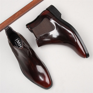 Chaussures Oxford pour hommes britanniques en cuir véritable imperméable, à bout fermé, faites à la main, pour mariage, formelles, décontractées, antidérapantes, avec boucles et sangles - Product Image 4