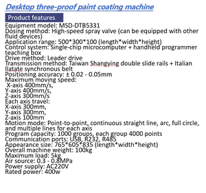 Hoge Precisie Elektrische Desktop 3-As Conforme Coater (Dual-Station Dispenser Ventiel) Dragende Motor Lage Ruis Energiebesparing - Product Image 3