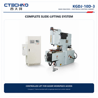 Máquina Perforadora de Ranuras para Laminación con Motor de Elevación Deslizante de Alta Velocidad CTECHNO KGDJ-10D, con Garganta de 260 mm y Indexación Servo