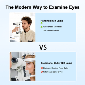 Manufacturer Price Portable LED Slit Lamp <b>Microscope</b> Binocular Handheld Slit Lamp - Product Image 5