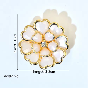 Welord 2026 Fashion Metal Zinc Alloy Plating Rhinestone Covers Women Butterfly Diamond Heart Floral Mushroom Shirt Button Cover - Product Image 2
