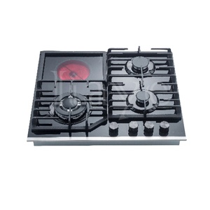 Estufa eléctrica y de gas GLP incorporada para el hogar con estufa de butano, placas de cerámica esmaltadas, 4 <span class=keywords><strong>bunners</strong></span> para cocinar - Product Image 3