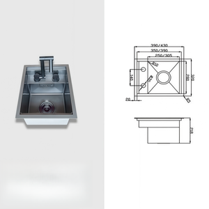Évier de cuisine de luxe en acier inoxydable à bon prix avec robinet <span class=keywords><strong>pour</strong></span> <span class=keywords><strong>camping</strong></span>-<span class=keywords><strong>car</strong></span>, caravane et accessoires intérieurs de motorhome - Product Image 4