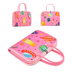 Nuevo diseño de bolsa, libro de tablero ocupado, juguetes educativos Montessori para niños pequeños, tablero ocupado de fieltro plegable para <span class=keywords><strong>autismo</strong></span> sensorial para niños pequeños - Product Image 5