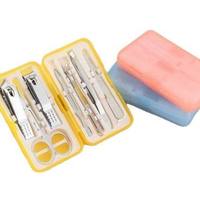 Ensemble de manucure multifonctionnel en acier au carbone, kit de beauté professionnel avec mini boîte cadeau