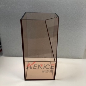 Großhandel Maßgefertigte Acryl-Vase Tischaufsatz Unregelmäßiger Langlebiger PMMA-Ständer Display für Blumenläden - Product Image 3