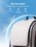 Sac à dos de transport pour chat, grand espace, bulle respirante, ombragé, design ergonomique 3D, fenêtres transparentes, rembourrage doux, voyage, randonnée
