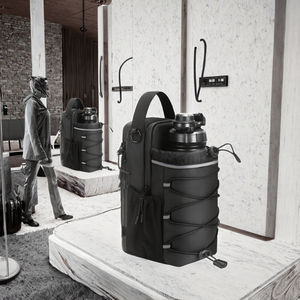 Bolsa de Gimnasio Personalizada, Resistente, con Porta Botella, Nuevo Diseño, Cierre Negro, Forro Resistente al Agua, Correa Ajustable de Poliéster - Product Image 2