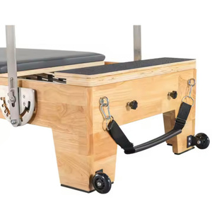 <span class=keywords><strong>Reformer</strong></span> de <span class=keywords><strong>Pilates</strong></span> de Roble Rojo de Alta Calidad OEM para el Hogar, Salud y Adelgazamiento, Servicio Personalizado Duradero - Product Image 5