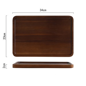 Nuevo producto Idea 2025 Plato de café y <span class=keywords><strong>té</strong></span> Plato de bambú para destete Platos de madera ecológicos - Product Image 6