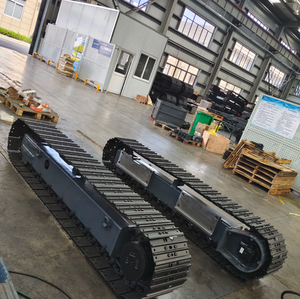 Il nuovo impianto di perforazione cingolato con compressore d'aria mini cingolato carrello in acciaio v scanalatura ruota cingolata - Product Image 1