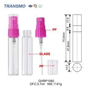 Flacon pulvérisateur en verre vide de 5 ml, forme ronde, mini, pour cosmétiques, emballage avec pompe à lotion, étanchéité pour crème pour les yeux, vente en gros par le fabricant - Product Image 3