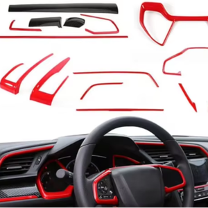 Pour Honda Civic Type-r <span class=keywords><strong>Auto</strong></span> Accessoire Intérieur Nouvelle Lunette En Fiber De Carbone En Matériau ABS Mat Standard Protégé UV - Product Image 1