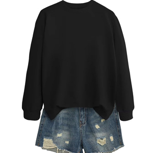 Offre Spéciale mode pull à col rond de couleur unie pull à manches longues vêtements pour femmes en vrac - Product Image 3