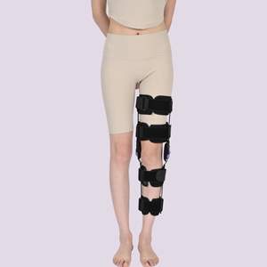 Articulation du genou réglable orthèse fixe fournitures de thérapie de rééducation du fabricant équipement de protection Ligament <span class=keywords><strong>genouillère</strong></span> membre inférieur - Product Image 5