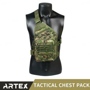 Tactical Concealed Gunn <b>Holster</b> Messenger Chest Pack Single <b>Shoulder</b> EDC Molle Crossbody Sling Bag - Product Image 3