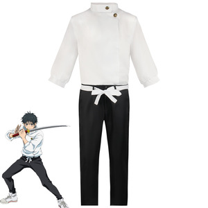Disfraz de Jujutsu Kaisen Otoko Yuuta, conjunto de camisa blanca y pantalones negros, traje de juego de rol de Anime para adultos - Product Image 1