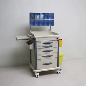 제조 업체 공급 의료 트롤리 바퀴와 맞춤형 간호 카트 마취 랙 병원 마취 트롤리