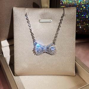 Set di Gioielli con Fiocco per Donne, Collana, Orecchini e Anello per Uso Quotidiano, Stile Moda - Product Image 6