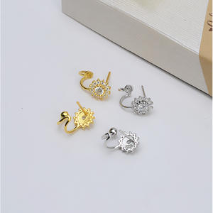 S925 <b>Silver</b> Personalized Adjustment <b>Ball</b> Double Long Style Tassel Earstring Pearl DIY Accessories 10mm Elegant Earnail <b>Earrings</b> - Product Image 2