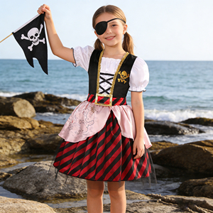 Disfraz de Pirata para Fiesta de Cosplay, Disfraz de Capitán de TV y Cine, Disfraz de Bucanero para Halloween, para Niñas - Product Image 2