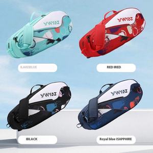 Sac à raquettes de badminton ou de tennis à bandoulière simple ou double, 3 pièces, grande capacité, toile imperméable, portable, épais - Product Image 4