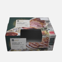 Boîtes en carton personnalisées en matériaux recyclés Kraft PET avec fenêtre transparente en PET, protection UV, pour l'emballage et l'expédition de nouilles