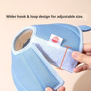 물기와 핥기를 방지하는 동물 패턴과 모피 장식이있는 고양이와 개를위한 부드러운 중성화 고리 - Product Image 3