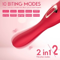 Saug-Leck-Zungen-Vibrator Klitoris-Nippel-Stimulator Brustmassagegerät Dildo Sexspielzeug für Frauen USB-Aufladbar Wasserdicht