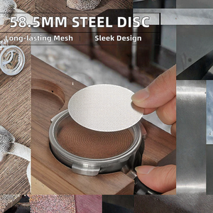 Tái Sử Dụng 58.5Mm Barista Espresso Thấp Vòi Hoa Sen Màn Hình Puck Thực Phẩm Cấp Thép Không Gỉ Lọc Lưới Đĩa Kim Loại Bộ Lọc - Product Image 2
