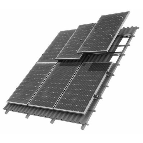 Solar Panel Ground Mounting 6000 Series Aluminum Alloy Photovoltaic Bracket Frame with Cutting Service