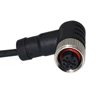 Harnais de câblage M12 femelle 5 broches 24AWG personnalisé, étanche et de qualité assurée, avec bornes tubulaires
