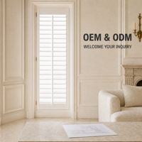 Volets de plantation OEM/ODM sur mesure, vente en gros directe usine pour projets B2B mondiaux et solutions de couverture de fenêtres commerciales