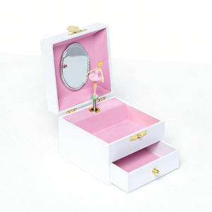 Pure White Dance Ballerina Wooden Musical <strong>Jewellery</strong> <strong>Box</strong> Joyero Caja Musical Jewelry Storage <strong>Music</strong> <strong>Box</strong> for Girls Gift - Product Image 2