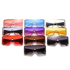 Gafas de Sol Cuadradas Extra Grandes con Logotipo Personalizado, Diseño Vintage de Lujo, Coloridas, con Protección UV400 para Mujer - Product Image 5