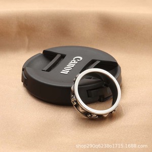Bague Tête de Mort en Acier Titane pour Homme, Style Rétro Punk Moto, Bijou Tête de Fantôme, Couleur Argent, Cadeau 28074 - Product Image 4